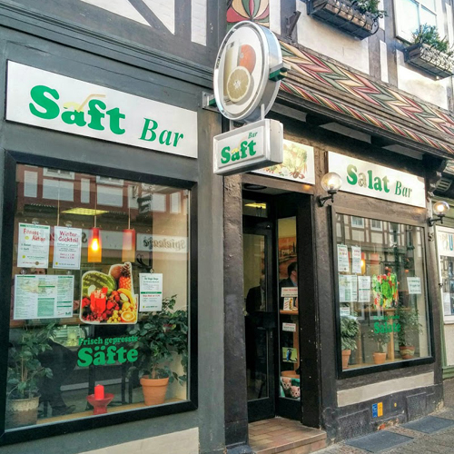Salat- und Saftbar Ladenfront